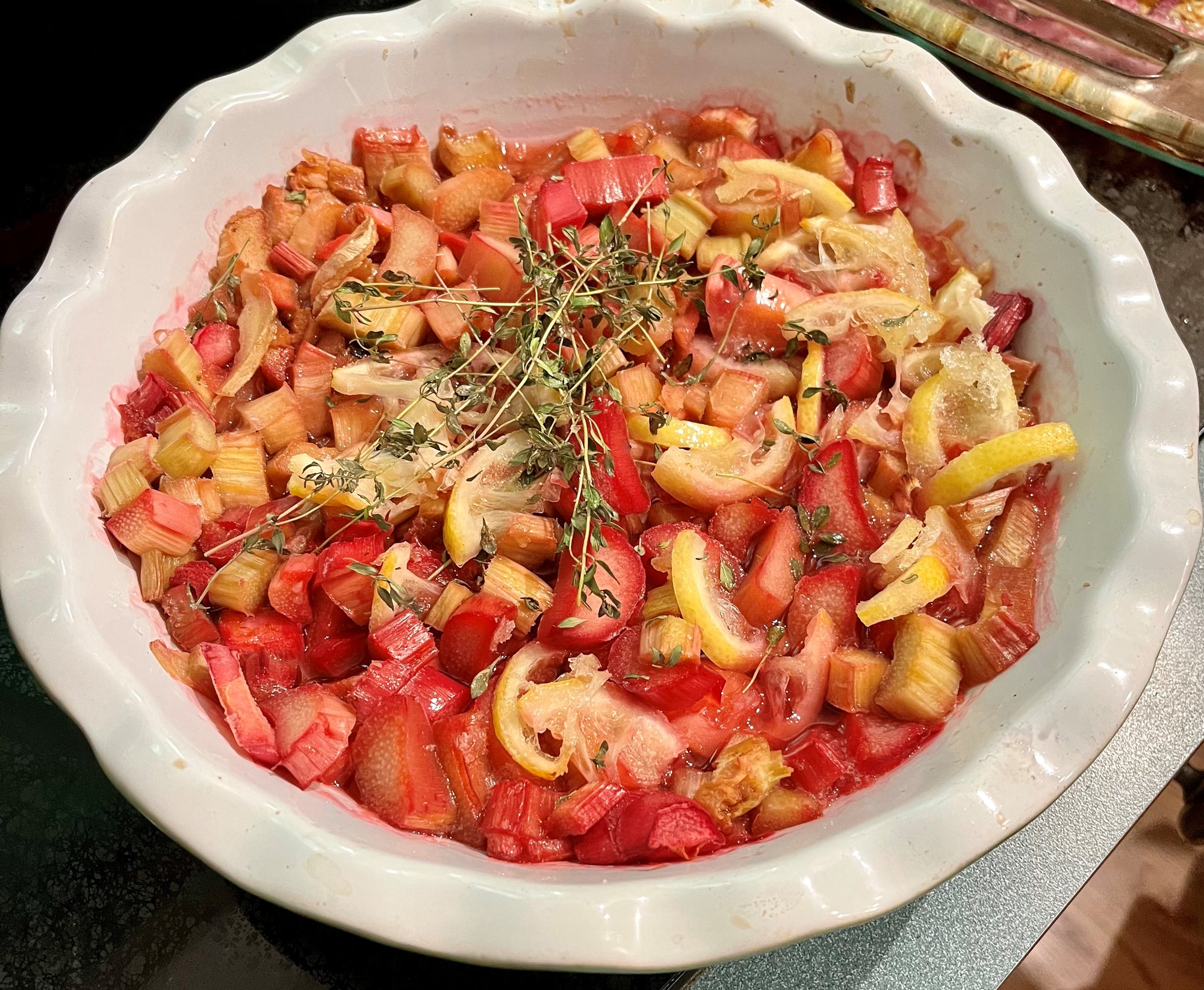 A Three-Way Rhubarb Dinner