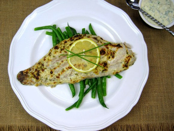 My Cousin John's broiled bluefish recipe