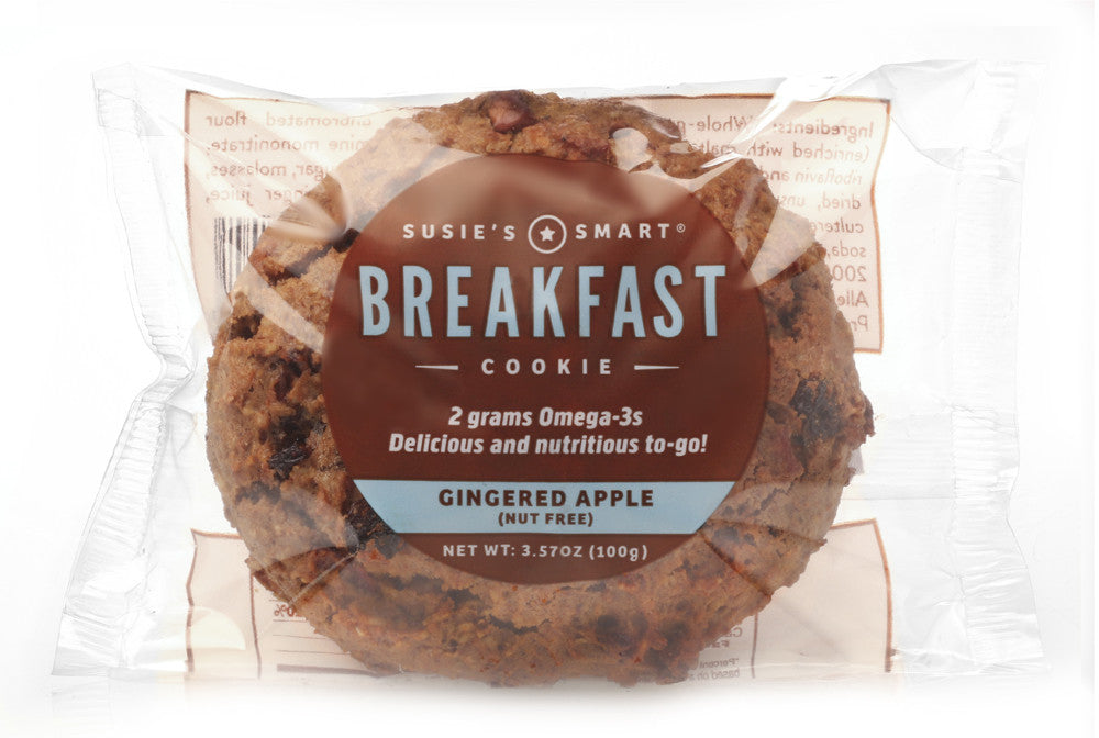 Box of 18 Gingered Apple Breakfast Cookies -- all natural and rich in Omega-3s!